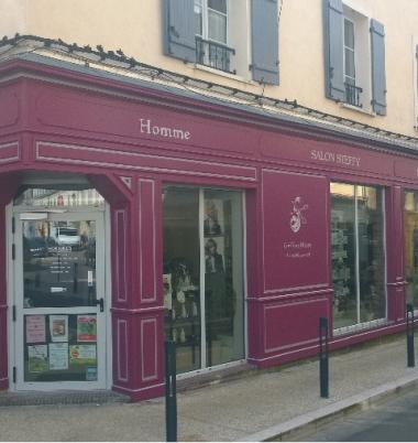 Devanture salon de coiffure